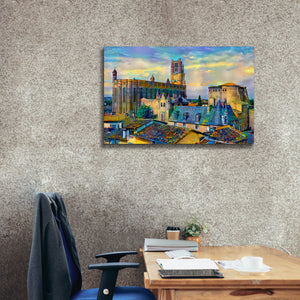 'Albi France Cathedral Basilica of Saint Cecilia' by Pedro Gavidia, Canvas Wall Art,40 x 26