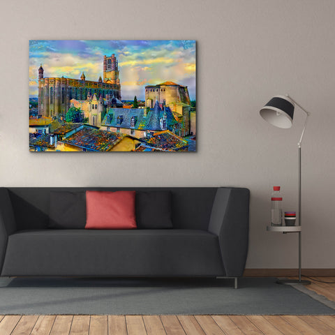 Image of 'Albi France Cathedral Basilica of Saint Cecilia' by Pedro Gavidia, Canvas Wall Art,60 x 40