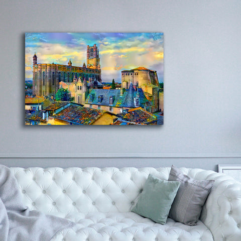 Image of 'Albi France Cathedral Basilica of Saint Cecilia' by Pedro Gavidia, Canvas Wall Art,60 x 40