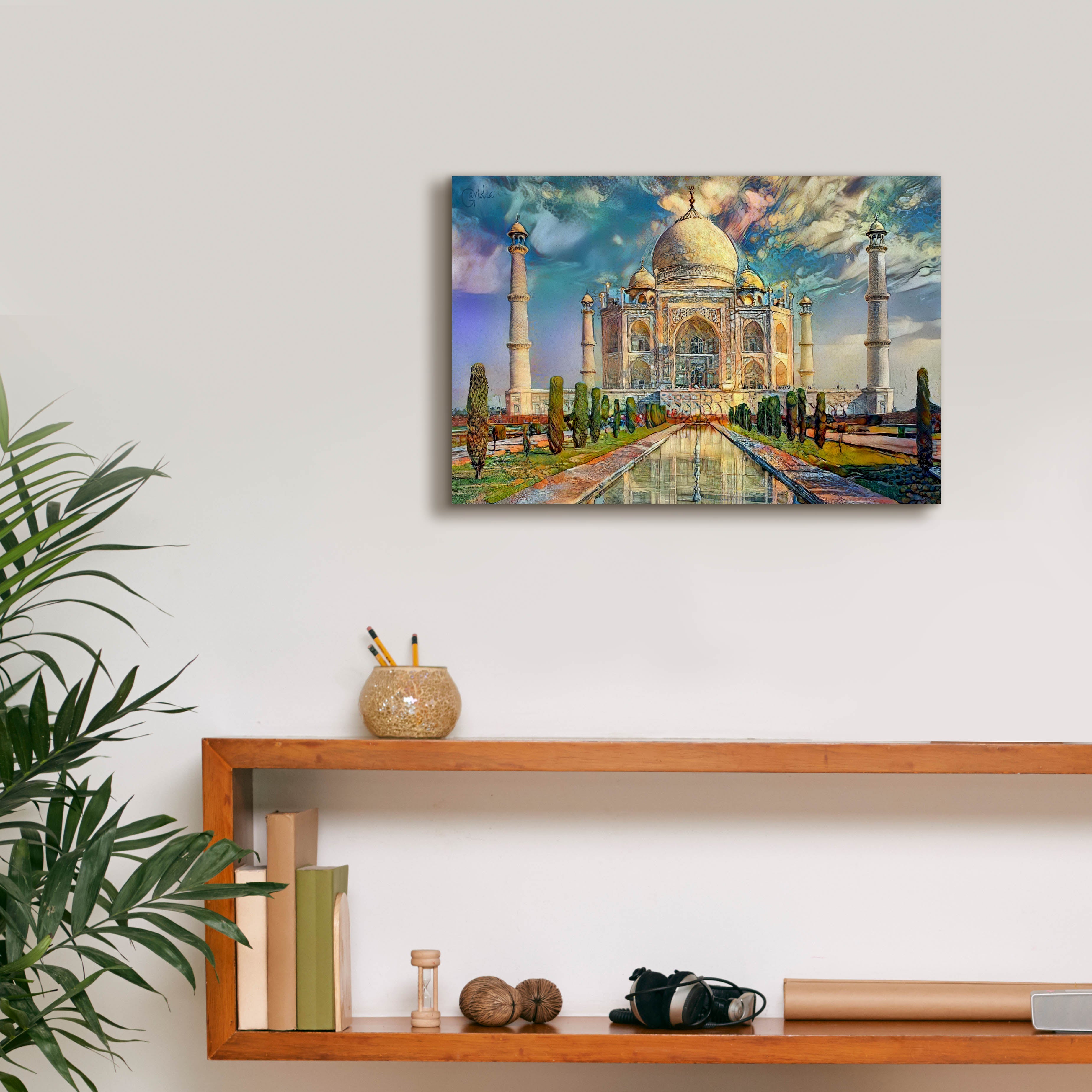 'Agra Uttar Pradesh India Taj Mahal' by Pedro Gavidia, Canvas Wall Art,18 x 12