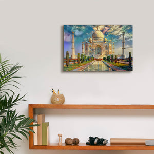 'Agra Uttar Pradesh India Taj Mahal' by Pedro Gavidia, Canvas Wall Art,18 x 12