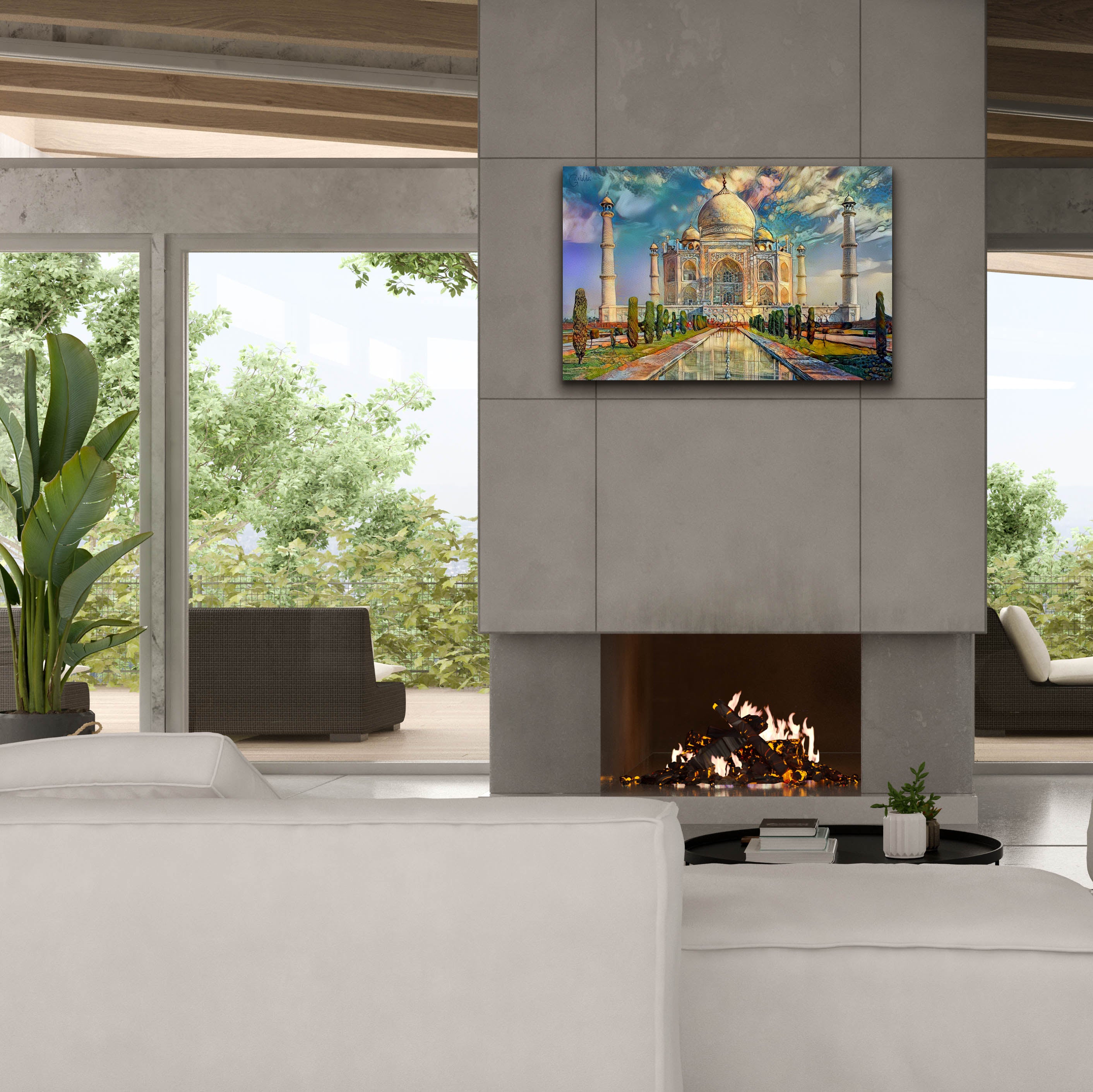'Agra Uttar Pradesh India Taj Mahal' by Pedro Gavidia, Canvas Wall Art,40 x 26