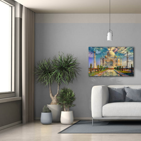 Image of 'Agra Uttar Pradesh India Taj Mahal' by Pedro Gavidia, Canvas Wall Art,40 x 26
