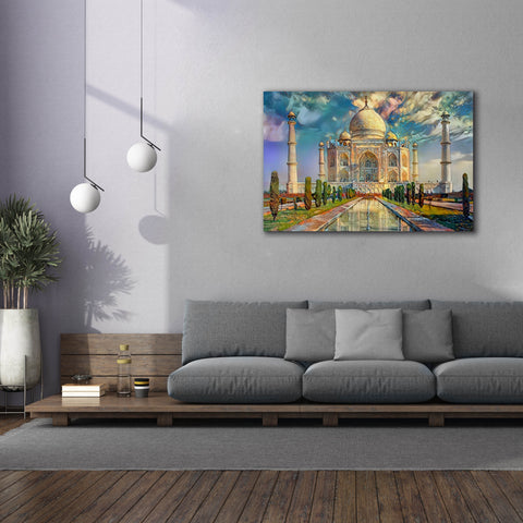 Image of 'Agra Uttar Pradesh India Taj Mahal' by Pedro Gavidia, Canvas Wall Art,60 x 40