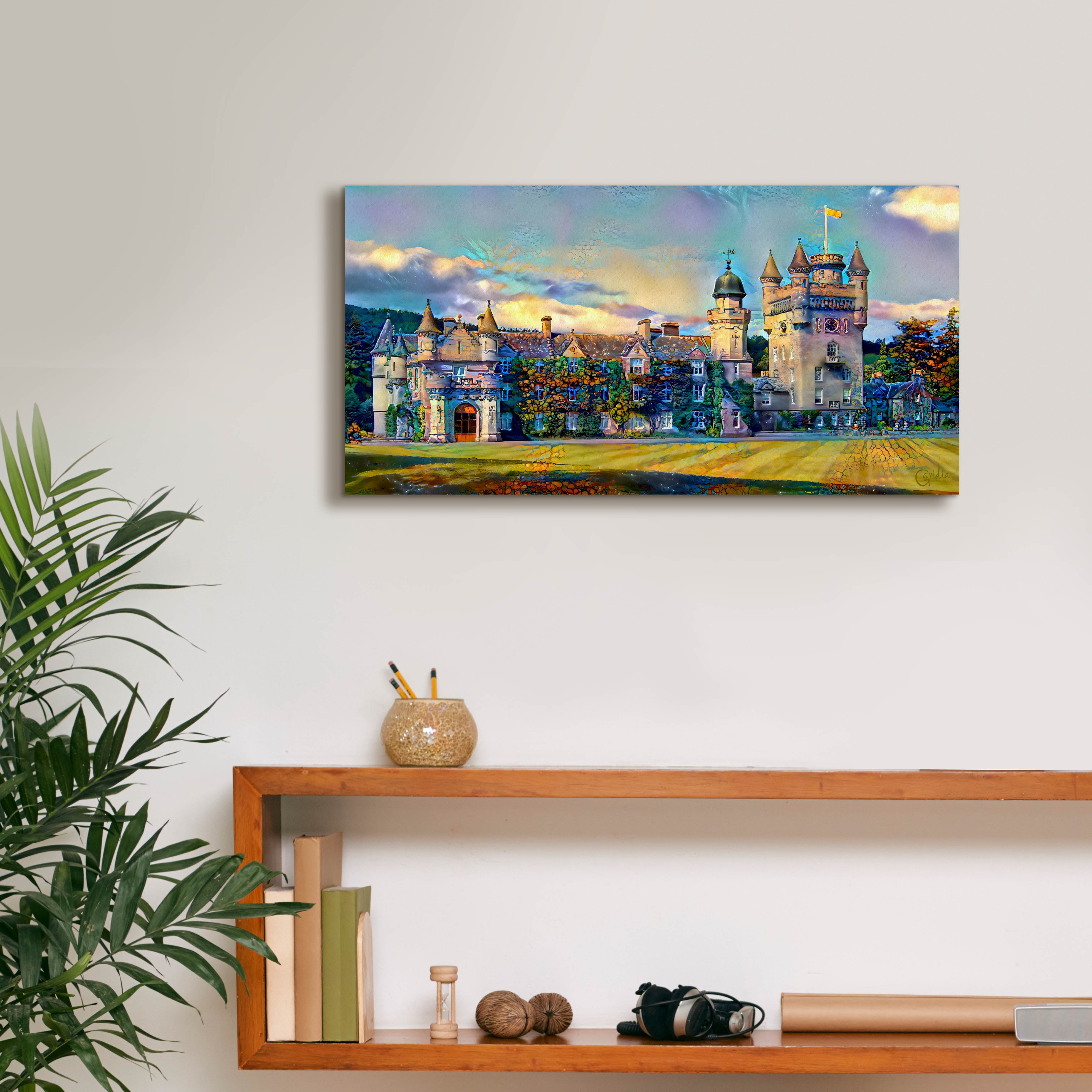 'Aberdeenshire Scotland Balmoral Castle' by Pedro Gavidia, Canvas Wall Art,24 x 12