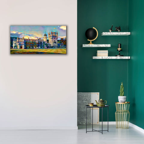 Image of 'Aberdeenshire Scotland Balmoral Castle' by Pedro Gavidia, Canvas Wall Art,40 x 20