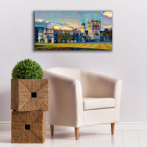 Image of 'Aberdeenshire Scotland Balmoral Castle' by Pedro Gavidia, Canvas Wall Art,40 x 20