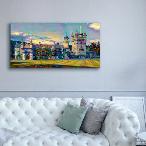 Image of 'Aberdeenshire Scotland Balmoral Castle' by Pedro Gavidia, Canvas Wall Art,60 x 30