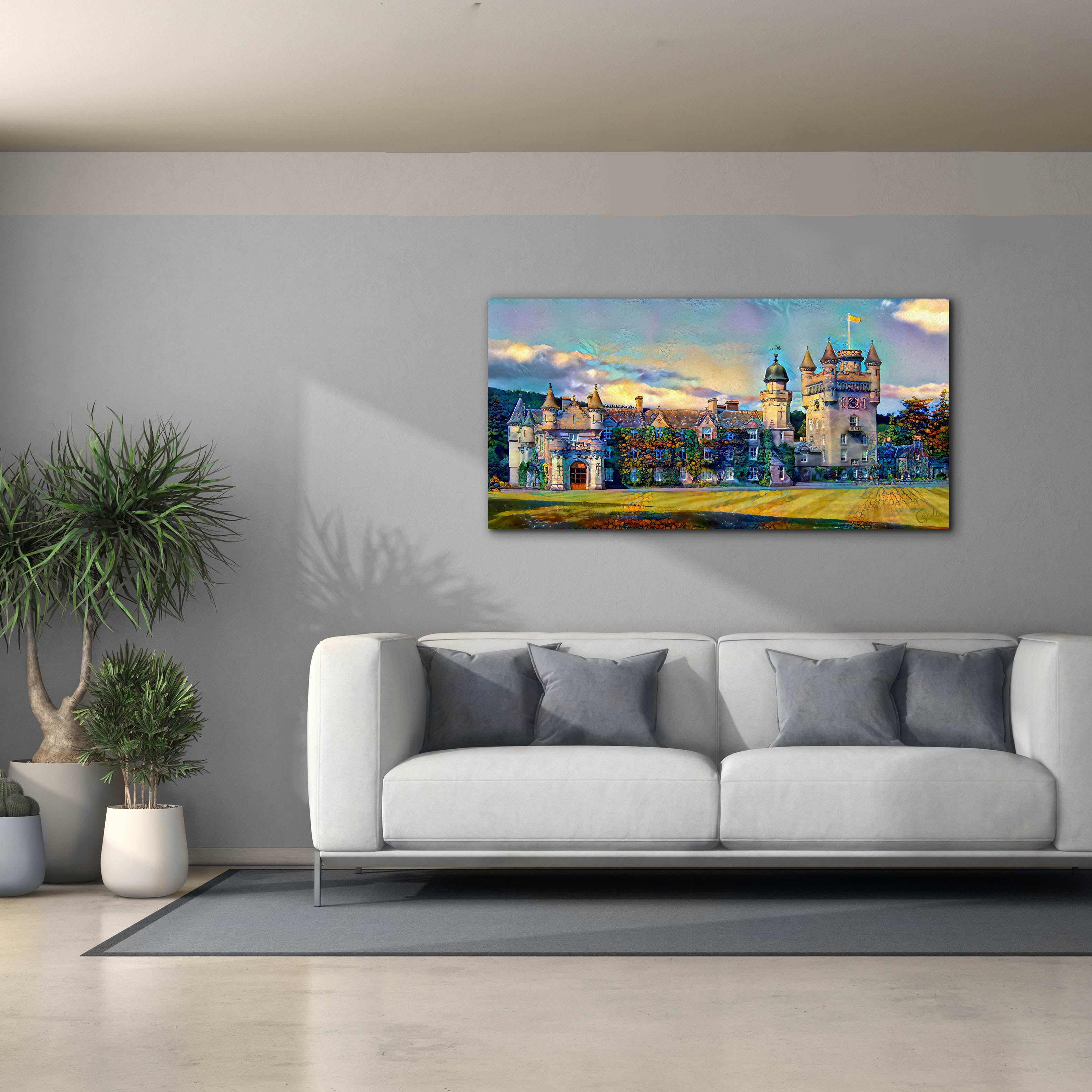'Aberdeenshire Scotland Balmoral Castle' by Pedro Gavidia, Canvas Wall Art,60 x 30