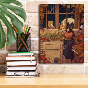 'Soup Cat' by Avery Multer, Canvas Wall Art,12 x 16