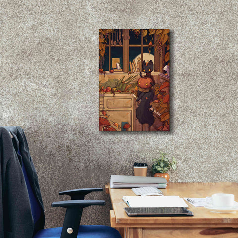 Image of 'Soup Cat' by Avery Multer, Canvas Wall Art,18 x 26