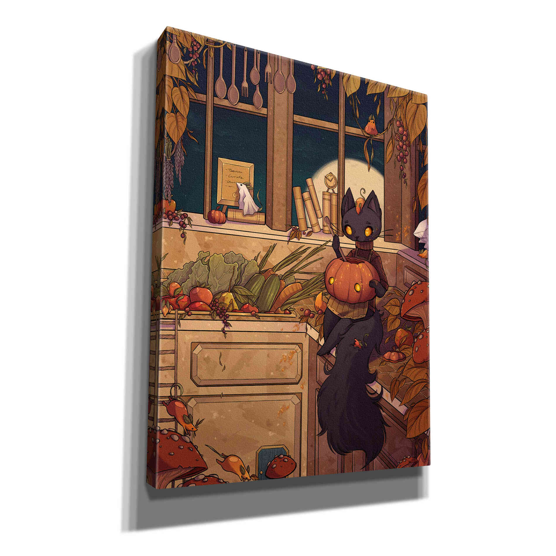 'Soup Cat' by Avery Multer, Canvas Wall Art