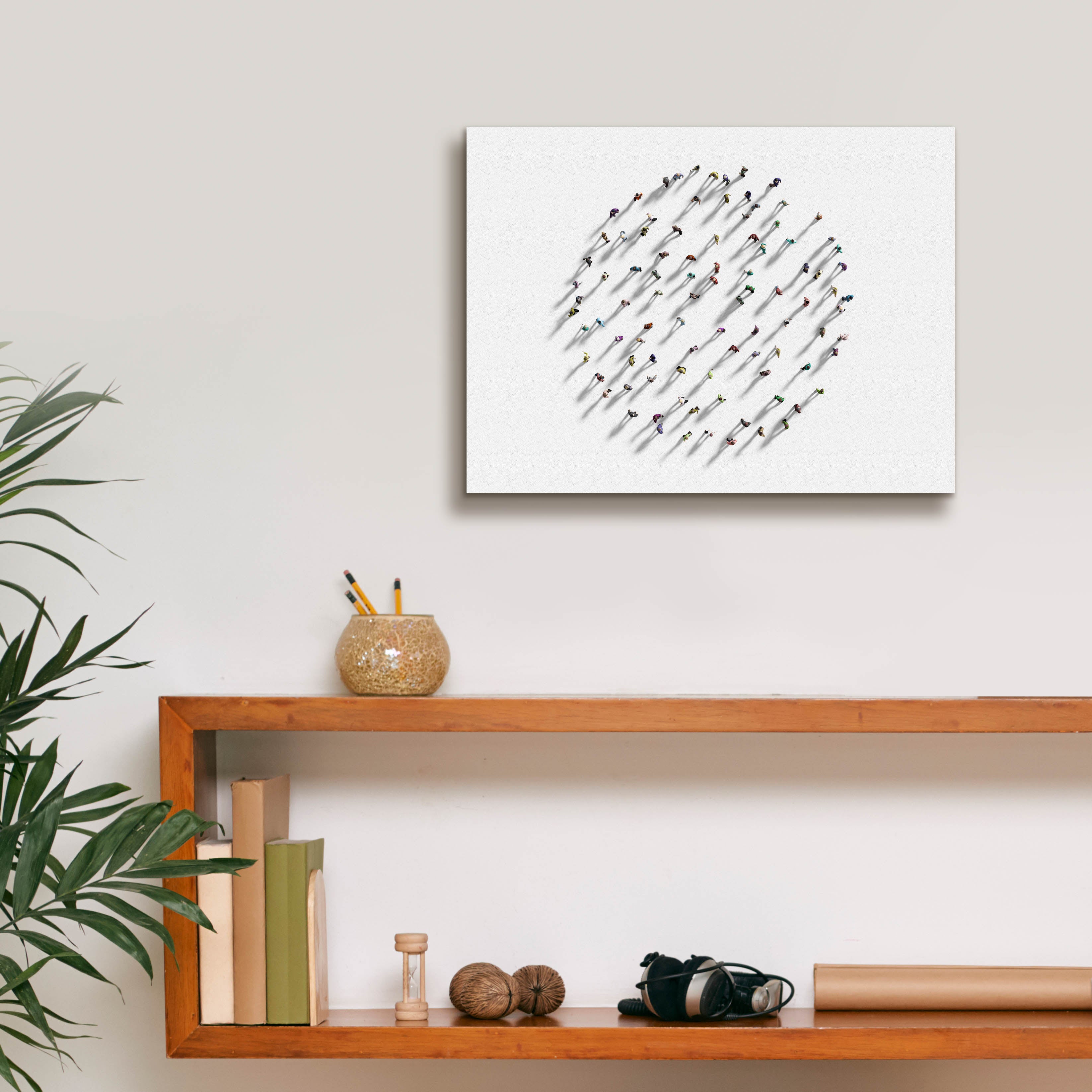 'Walking In Circles' by Epic Portfolio, Canvas Wall Art,16 x 12
