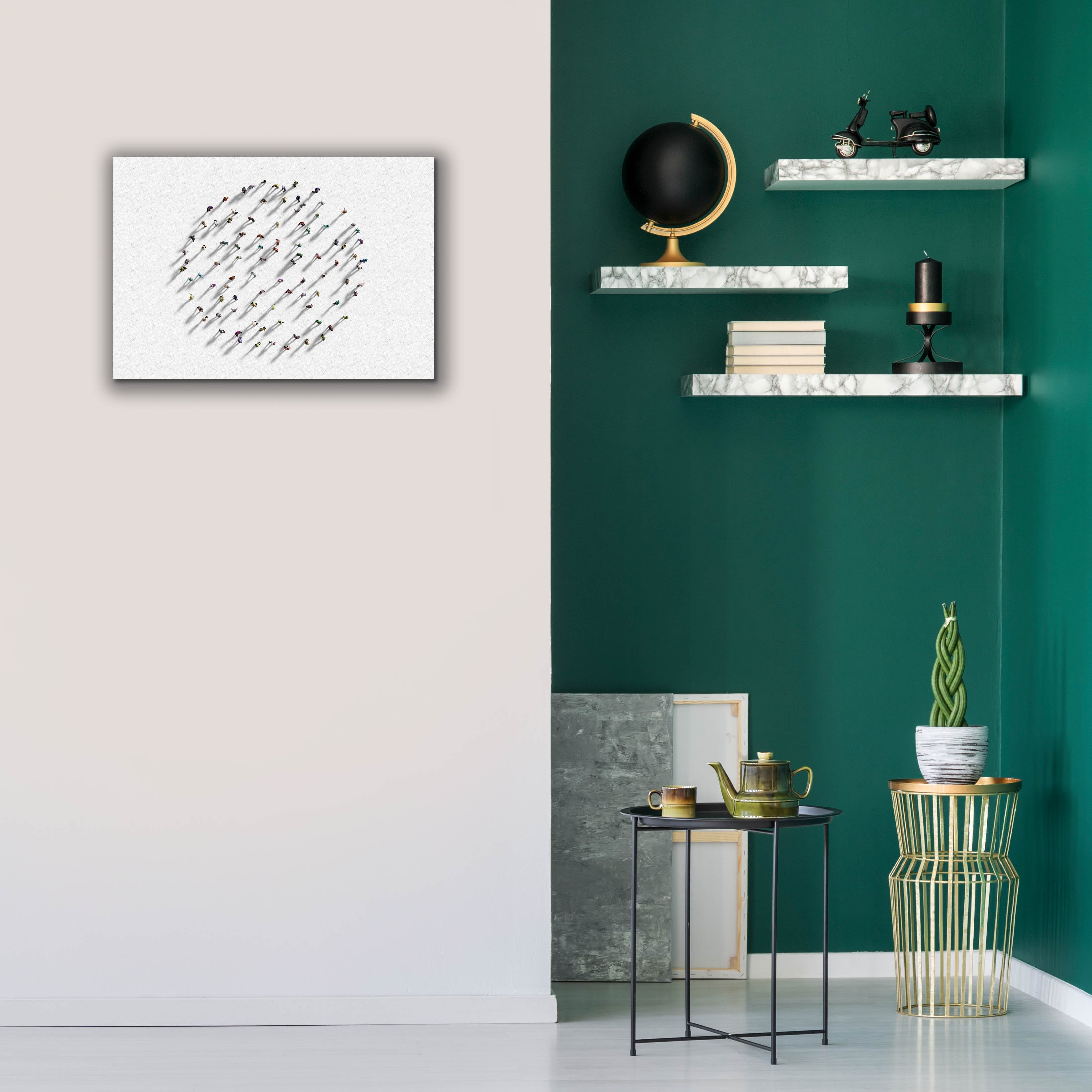 'Walking In Circles' by Epic Portfolio, Canvas Wall Art,26 x 18