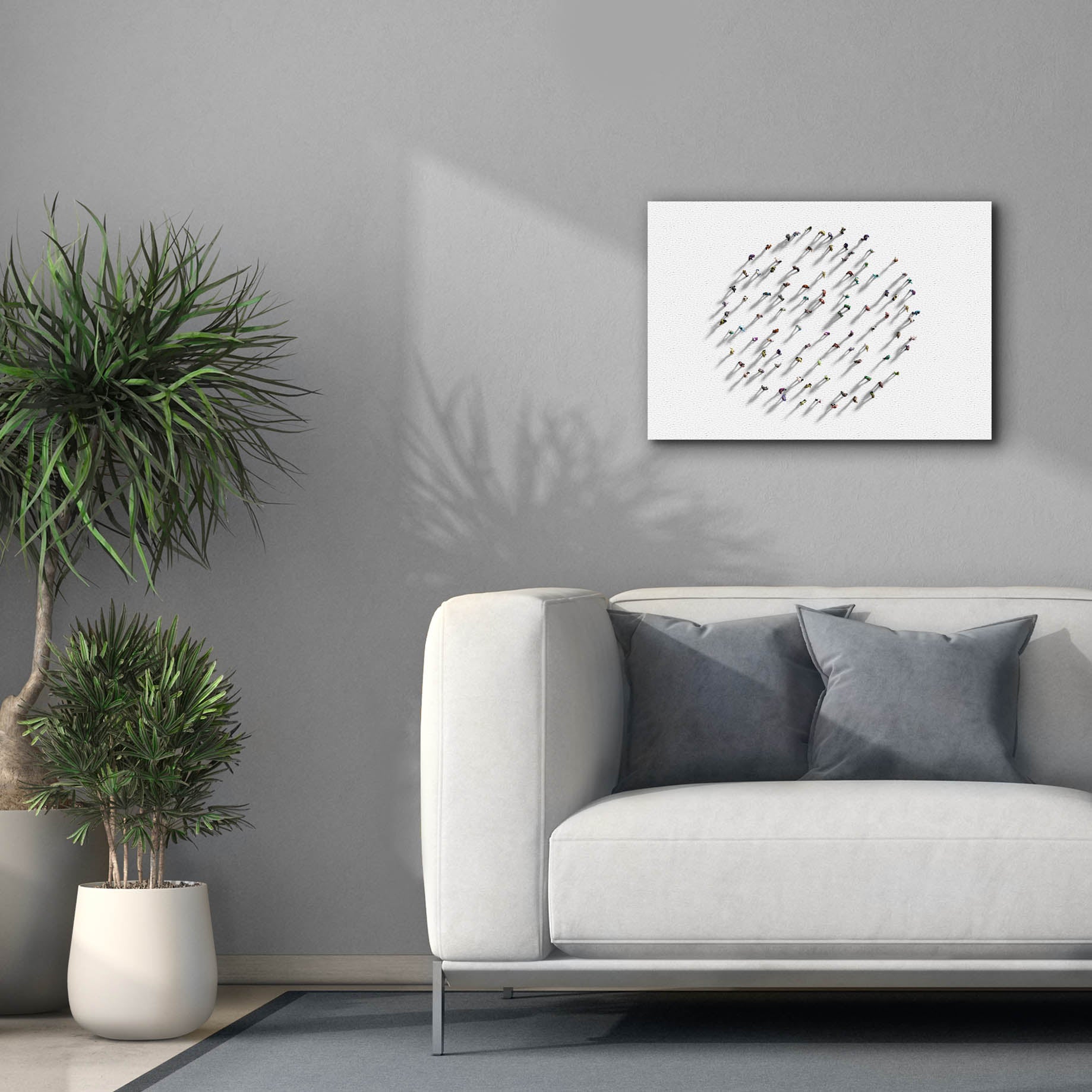 'Walking In Circles' by Epic Portfolio, Canvas Wall Art,26 x 18