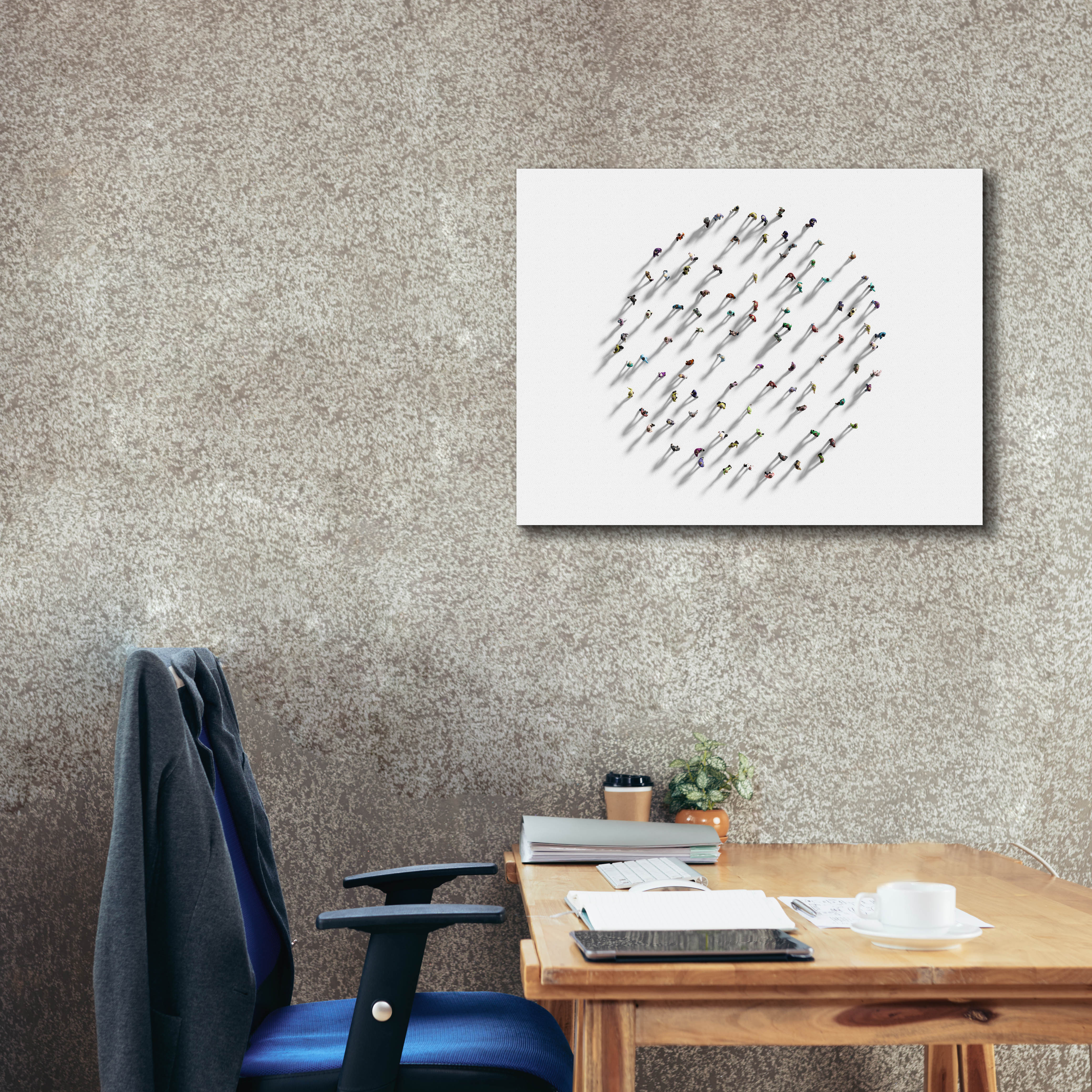 'Walking In Circles' by Epic Portfolio, Canvas Wall Art,34 x 26