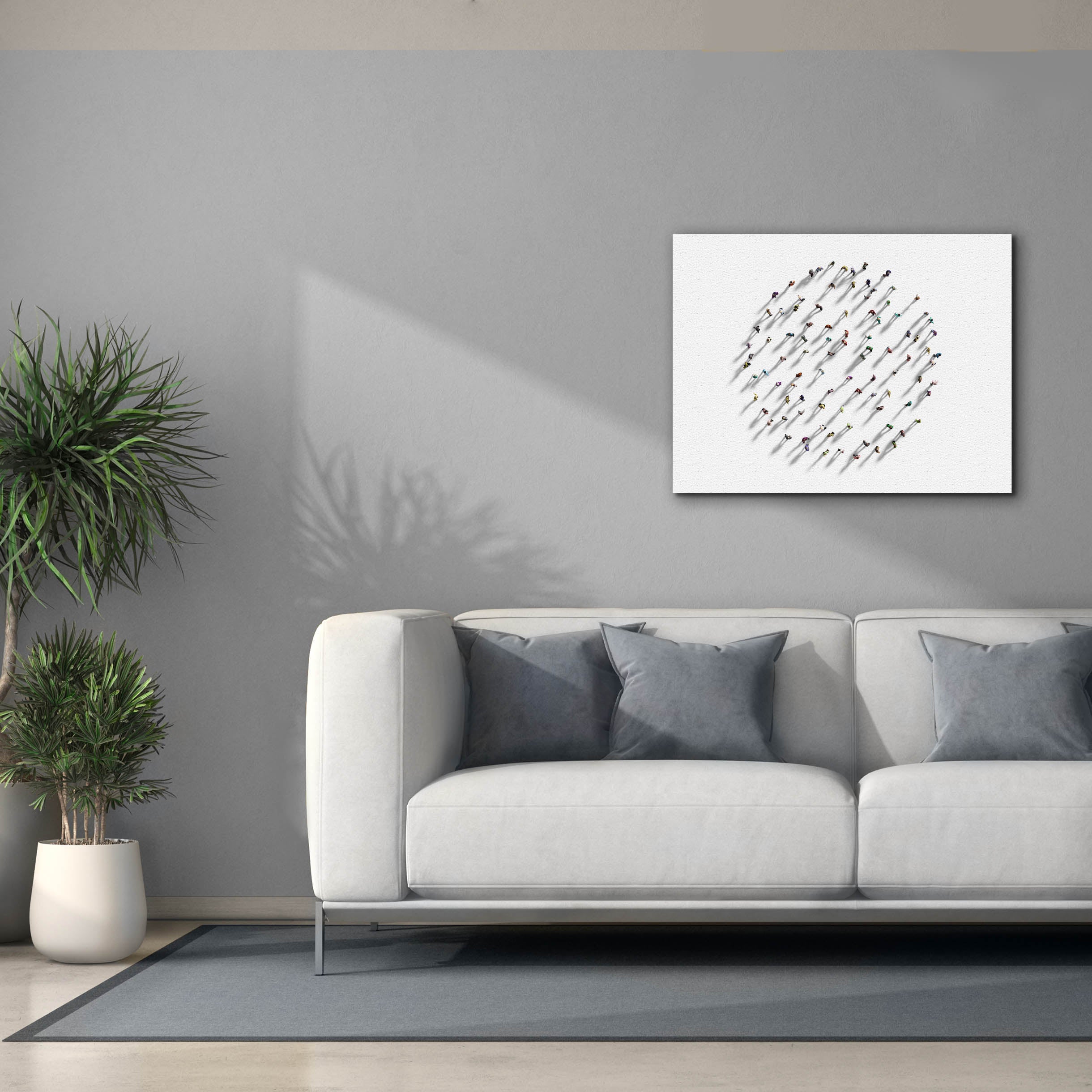 'Walking In Circles' by Epic Portfolio, Canvas Wall Art,34 x 26