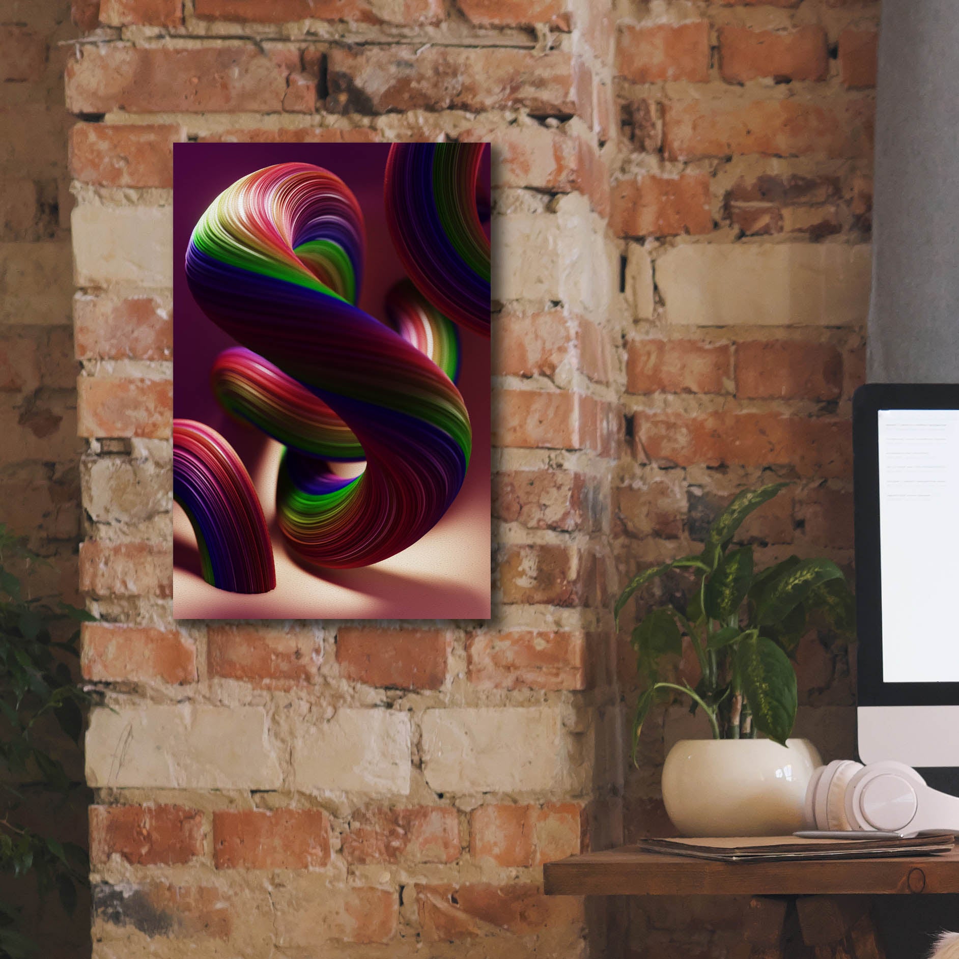 'Twisty Candyland' by Epic Portfolio, Canvas Wall Art,12 x 18