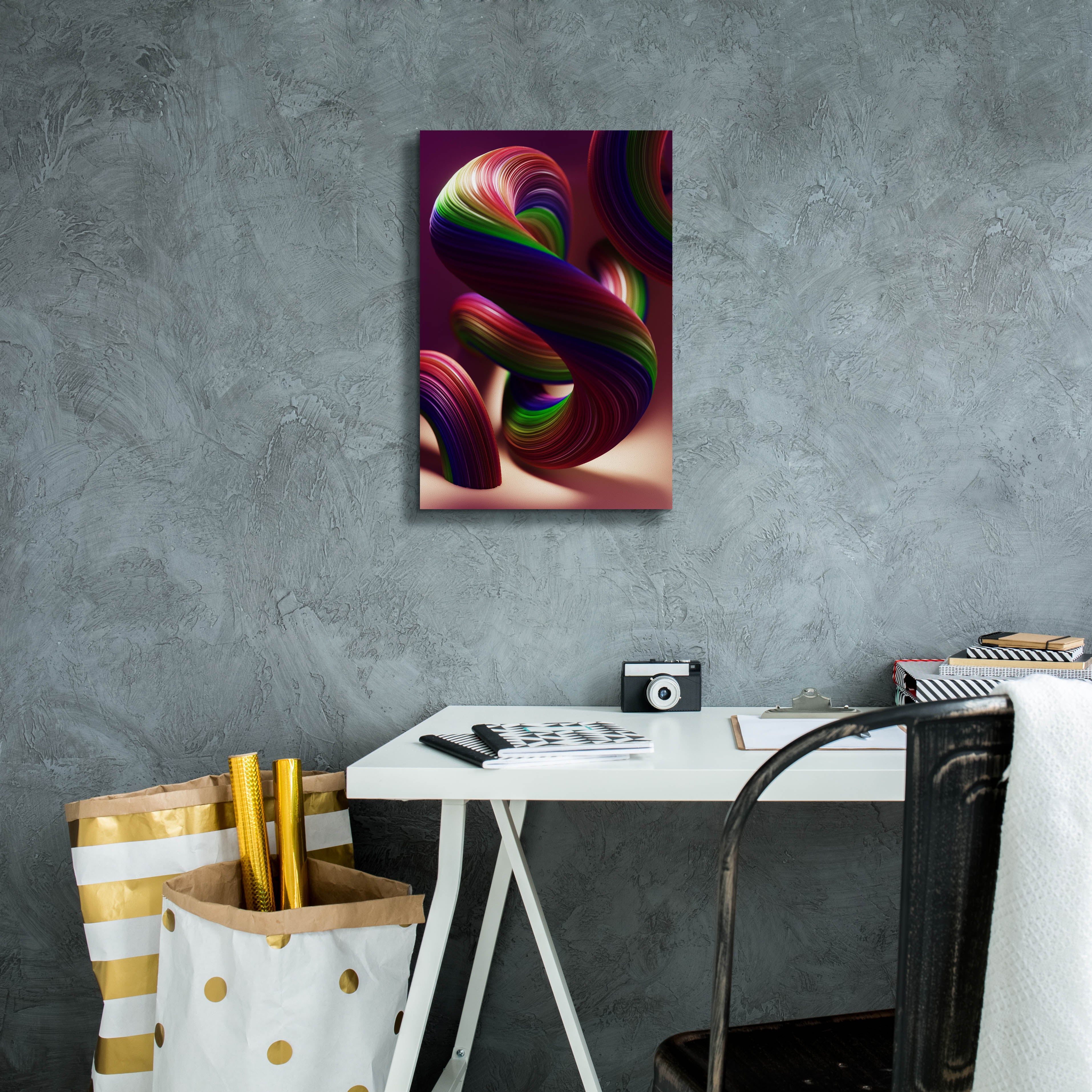 'Twisty Candyland' by Epic Portfolio, Canvas Wall Art,12 x 18