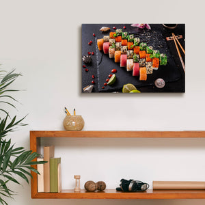 'Sushi Board' by Epic Portfolio, Canvas Wall Art,18 x 12