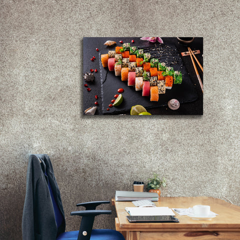 Image of 'Sushi Board' by Epic Portfolio, Canvas Wall Art,40 x 26