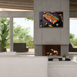 'Sushi Board' by Epic Portfolio, Canvas Wall Art,40 x 26