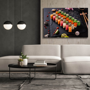 'Sushi Board' by Epic Portfolio, Canvas Wall Art,60 x 40