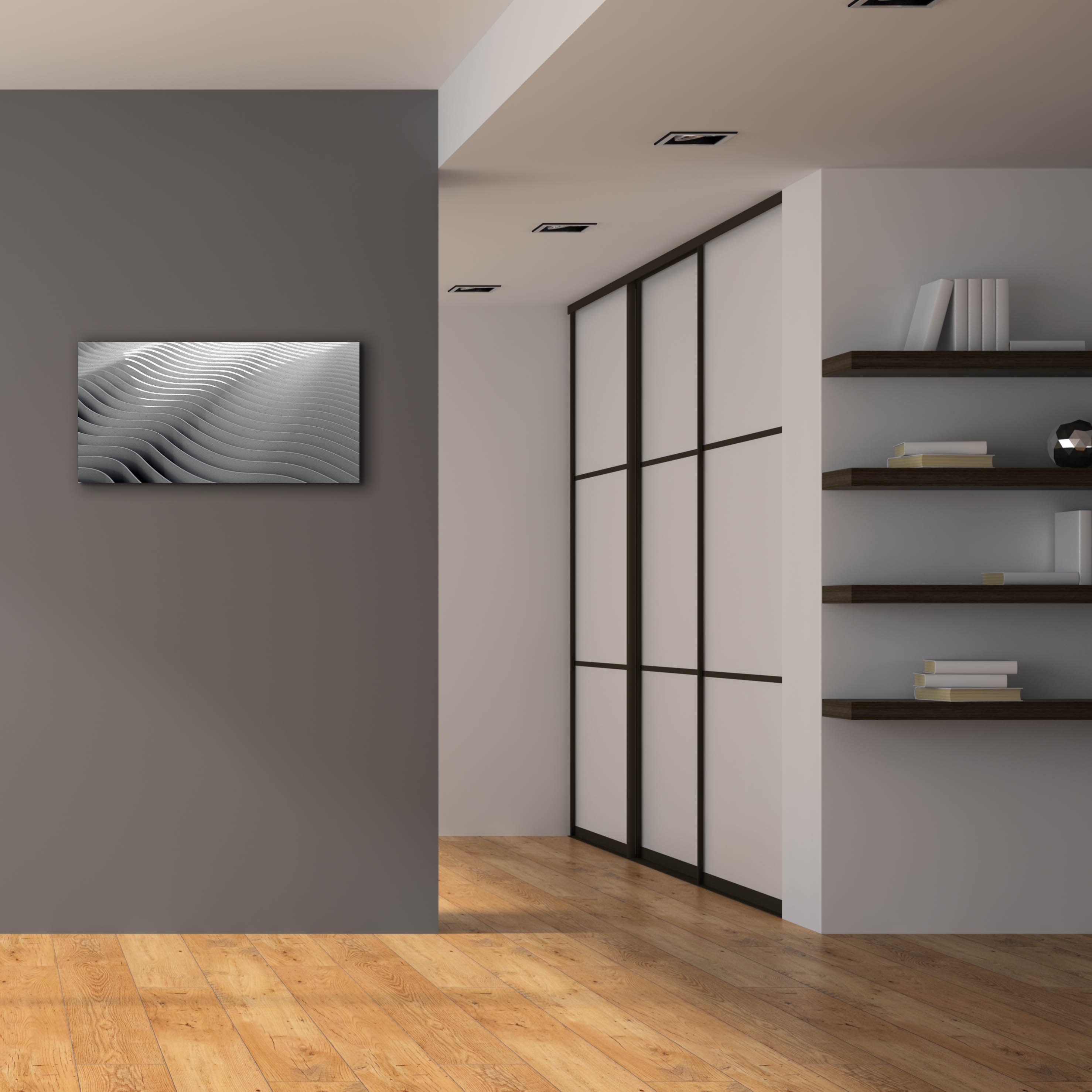 'Steel Desert' by Epic Portfolio, Canvas Wall Art,40 x 20
