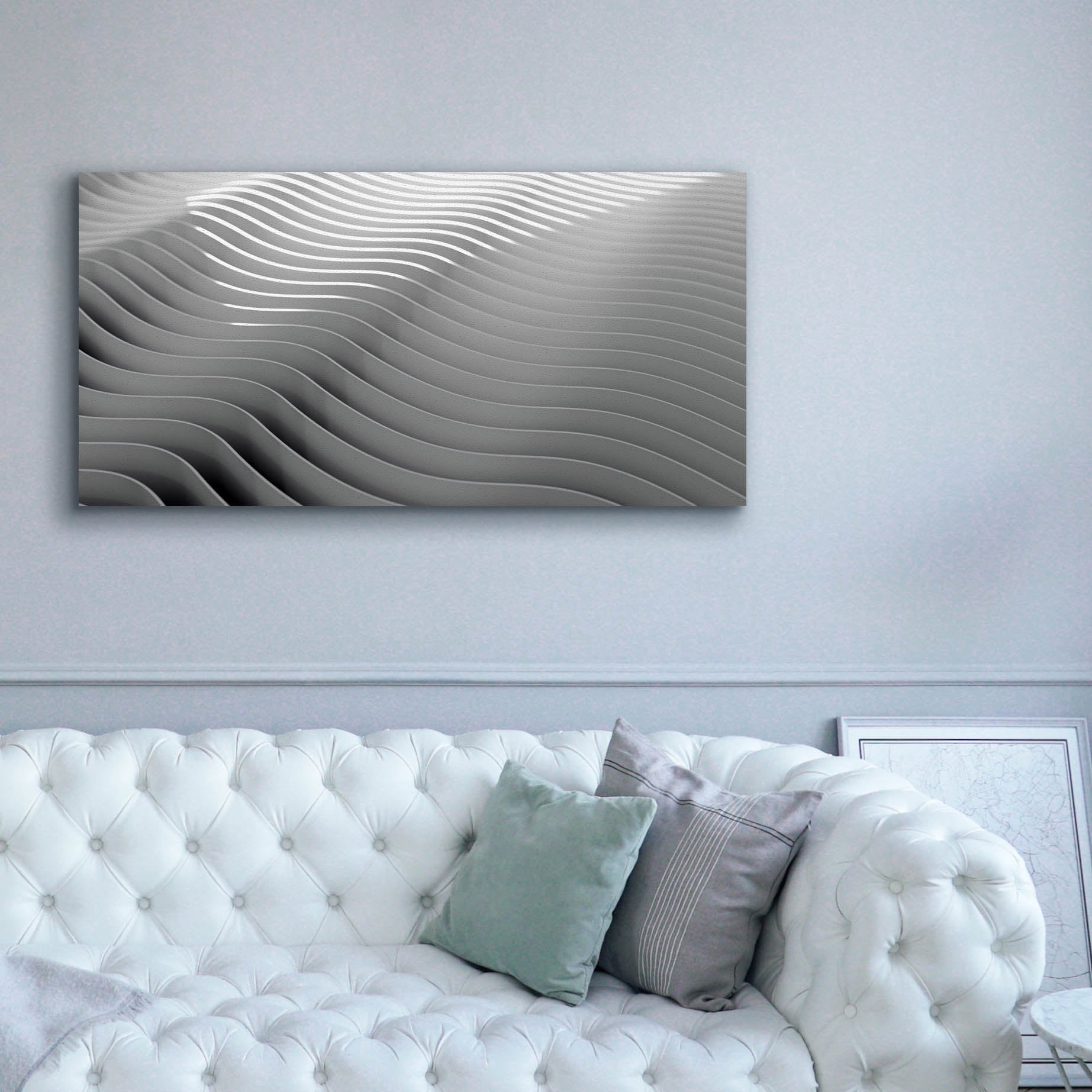 'Steel Desert' by Epic Portfolio, Canvas Wall Art,60 x 30