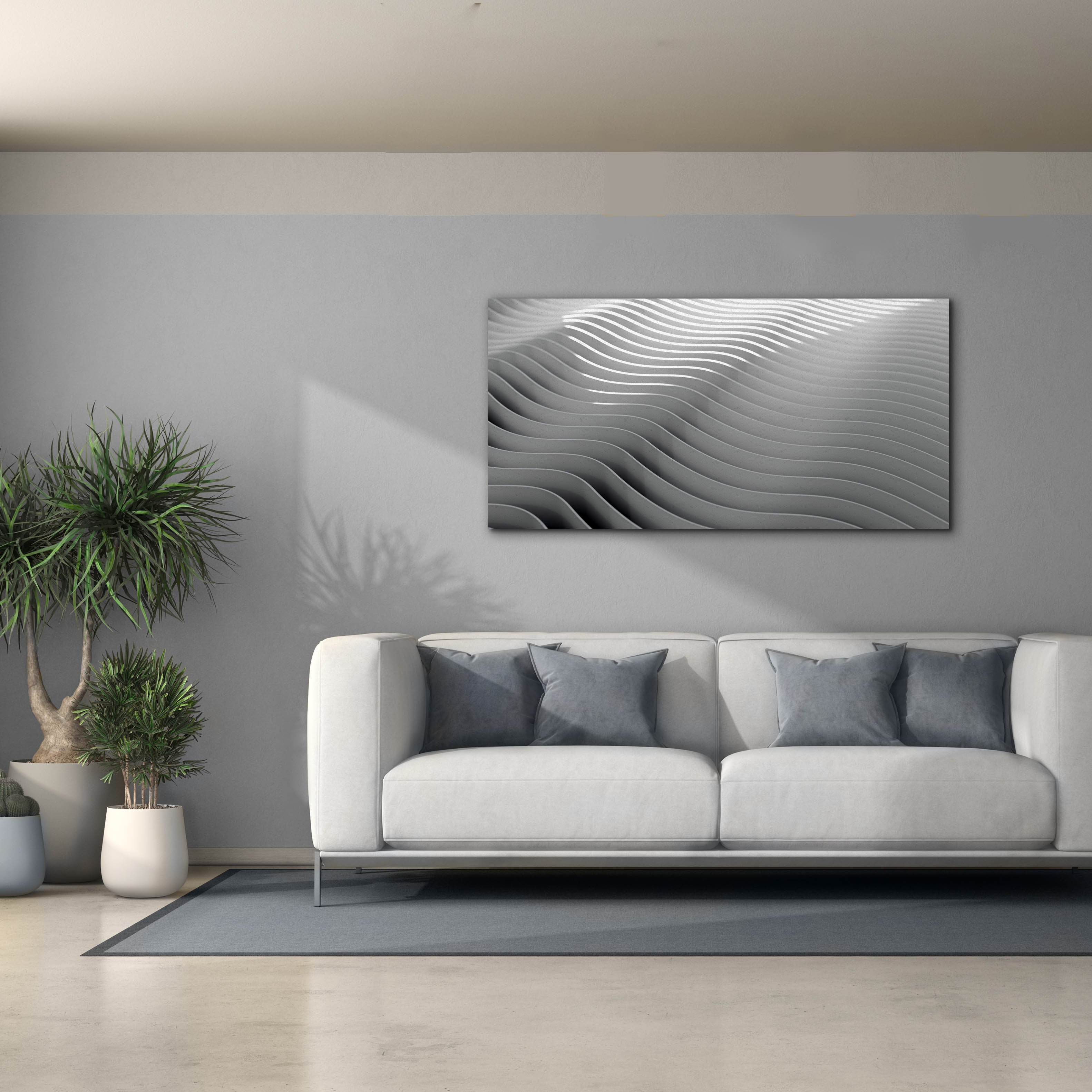 'Steel Desert' by Epic Portfolio, Canvas Wall Art,60 x 30