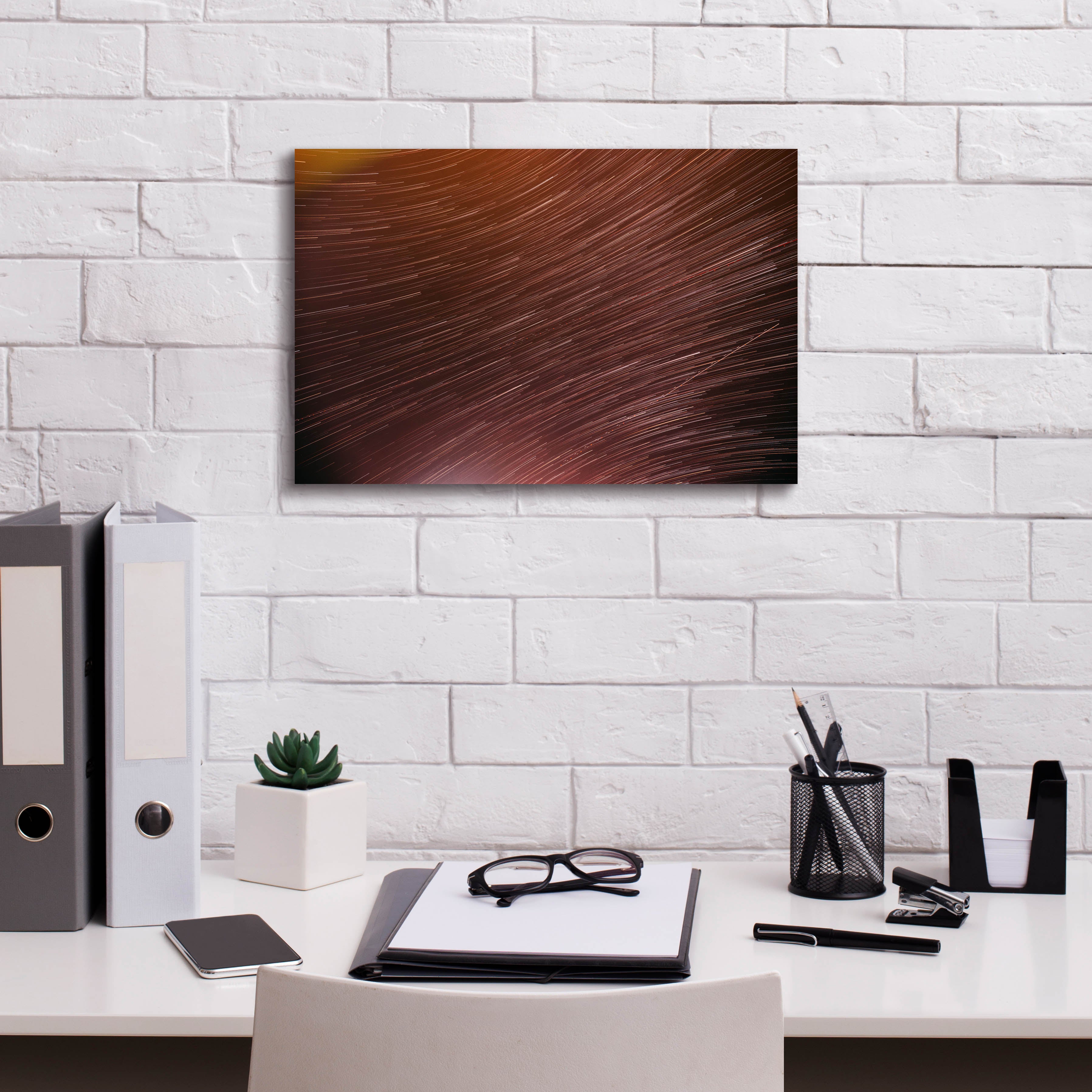 'Star Trails' by Epic Portfolio, Canvas Wall Art,18 x 12