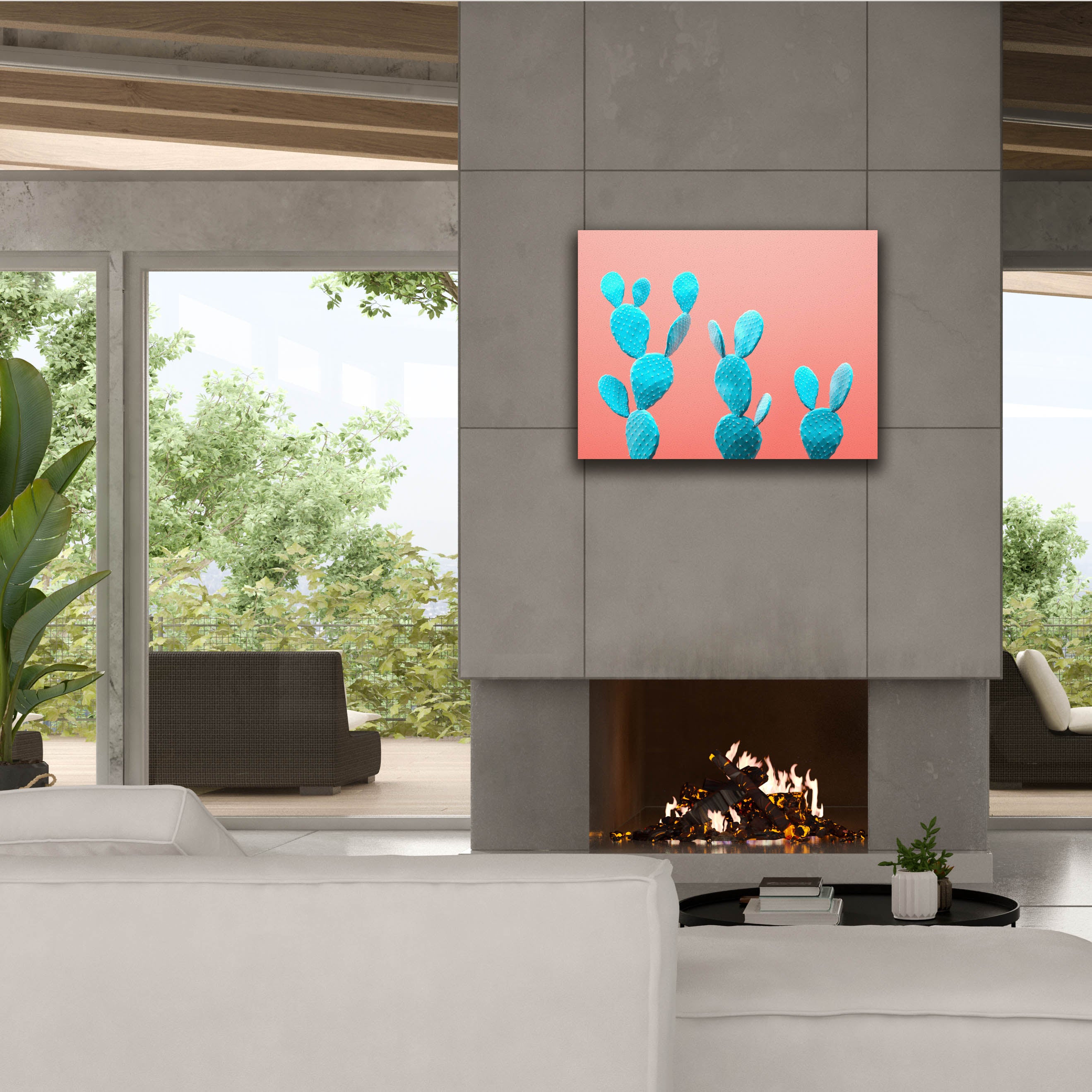 'Spikey Rabbits' by Epic Portfolio, Canvas Wall Art,34 x 26