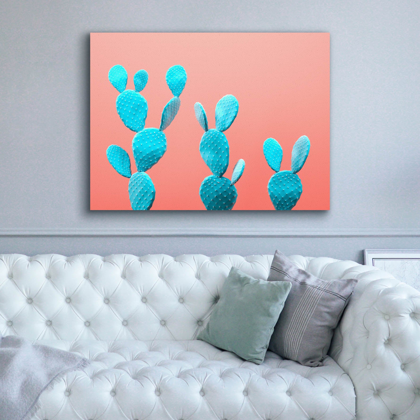 'Spikey Rabbits' by Epic Portfolio, Canvas Wall Art,54 x 40