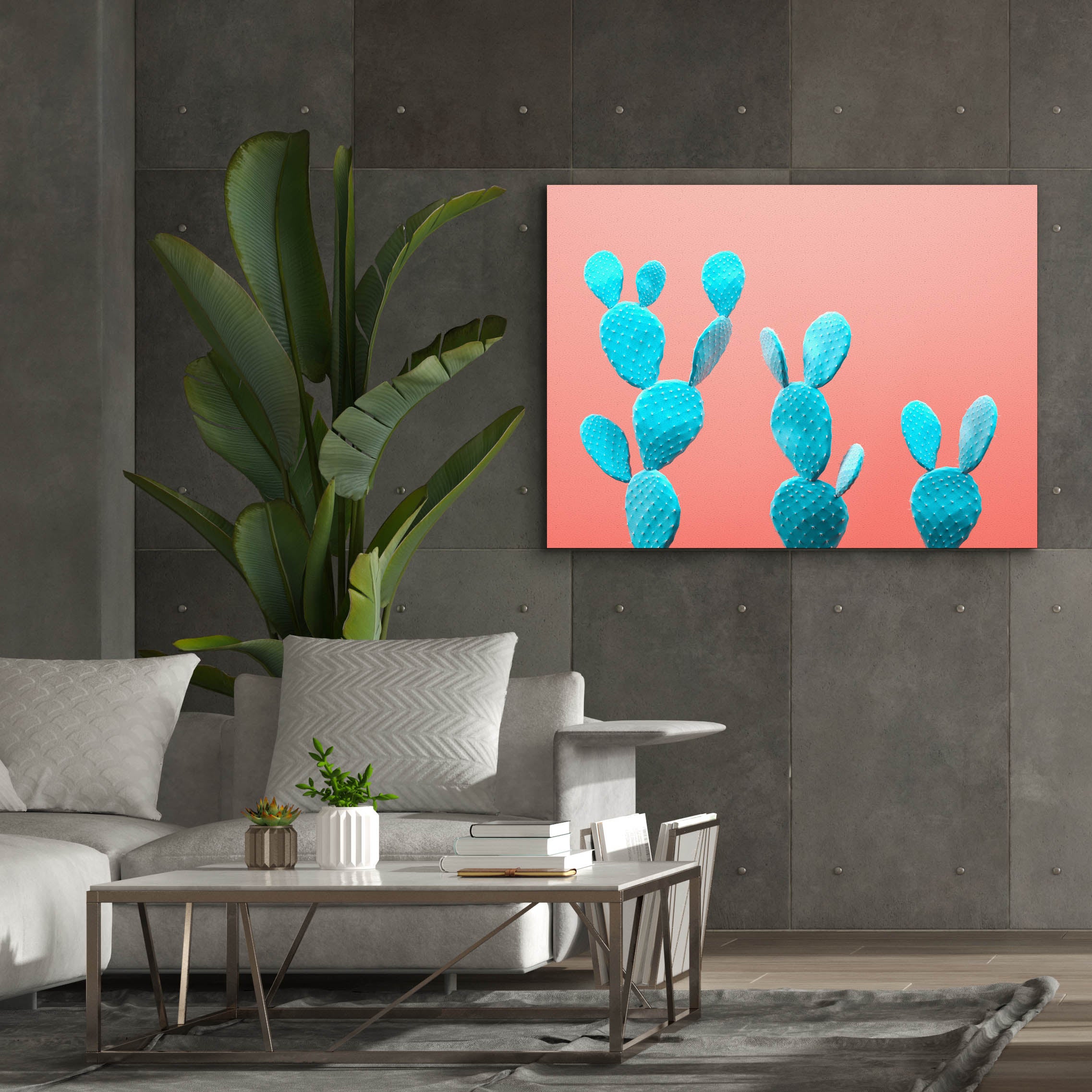 'Spikey Rabbits' by Epic Portfolio, Canvas Wall Art,54 x 40