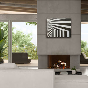 'Runover Zebra' by Epic Portfolio, Canvas Wall Art,34 x 26