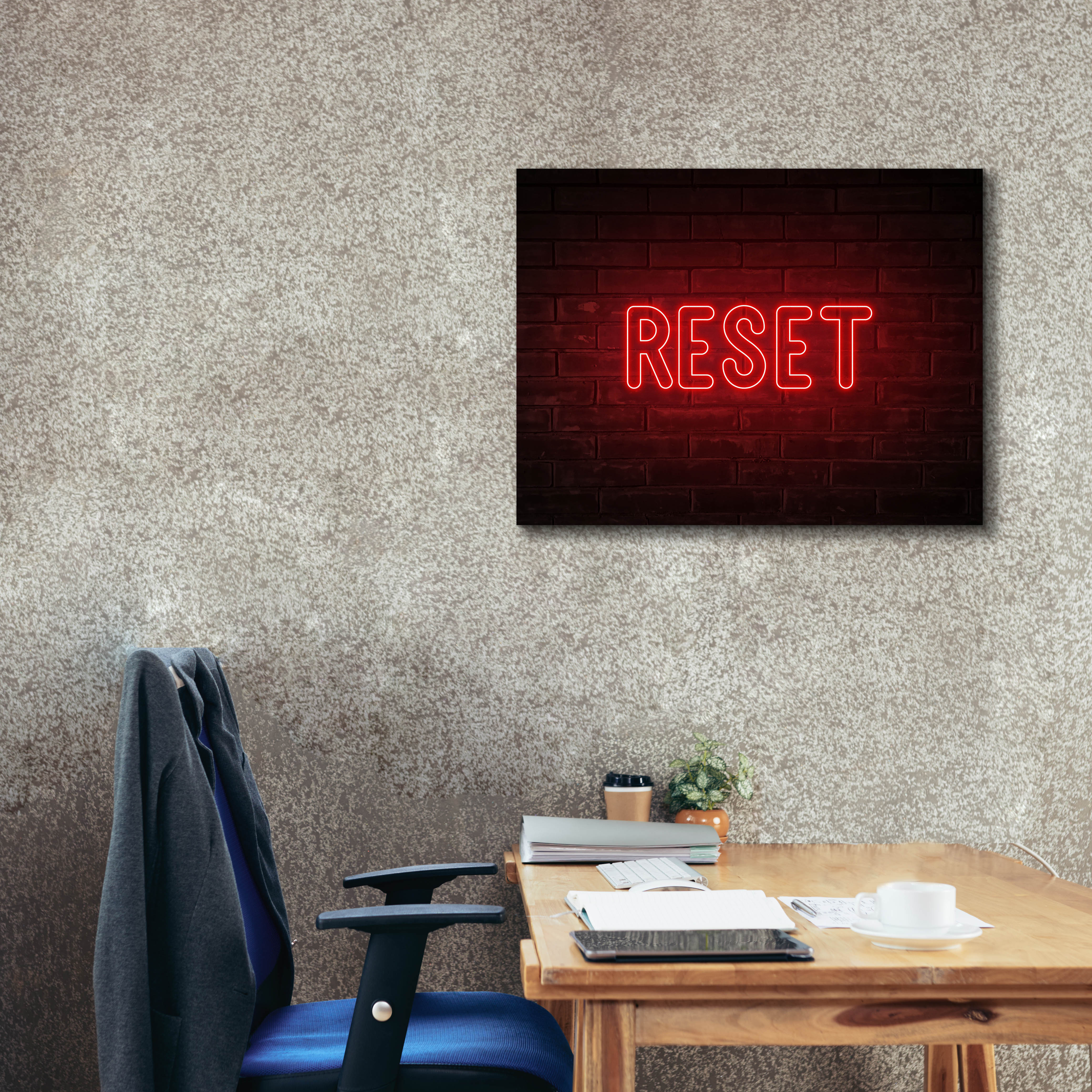 'Reset' by Epic Portfolio, Canvas Wall Art,34 x 26