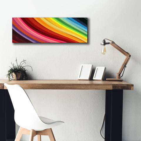 Image of 'Rainbow Hill' by Epic Portfolio, Canvas Wall Art,36 x 12