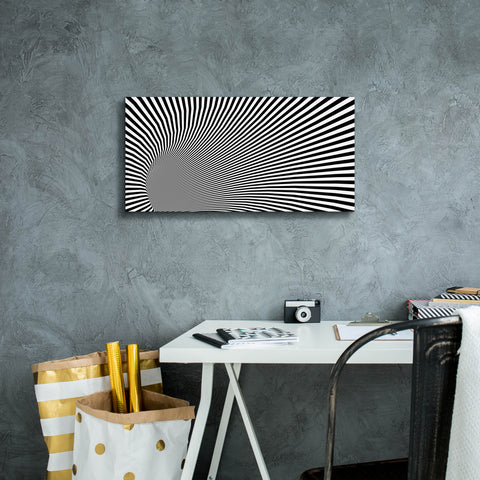 Image of 'Psychedelic Twisted Circle' by Epic Portfolio, Canvas Wall Art,24 x 12