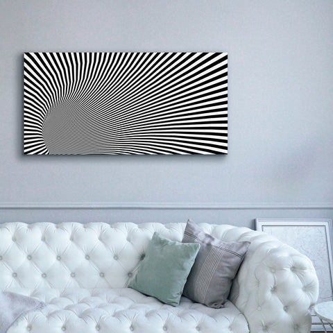 Image of 'Psychedelic Twisted Circle' by Epic Portfolio, Canvas Wall Art,60 x 30