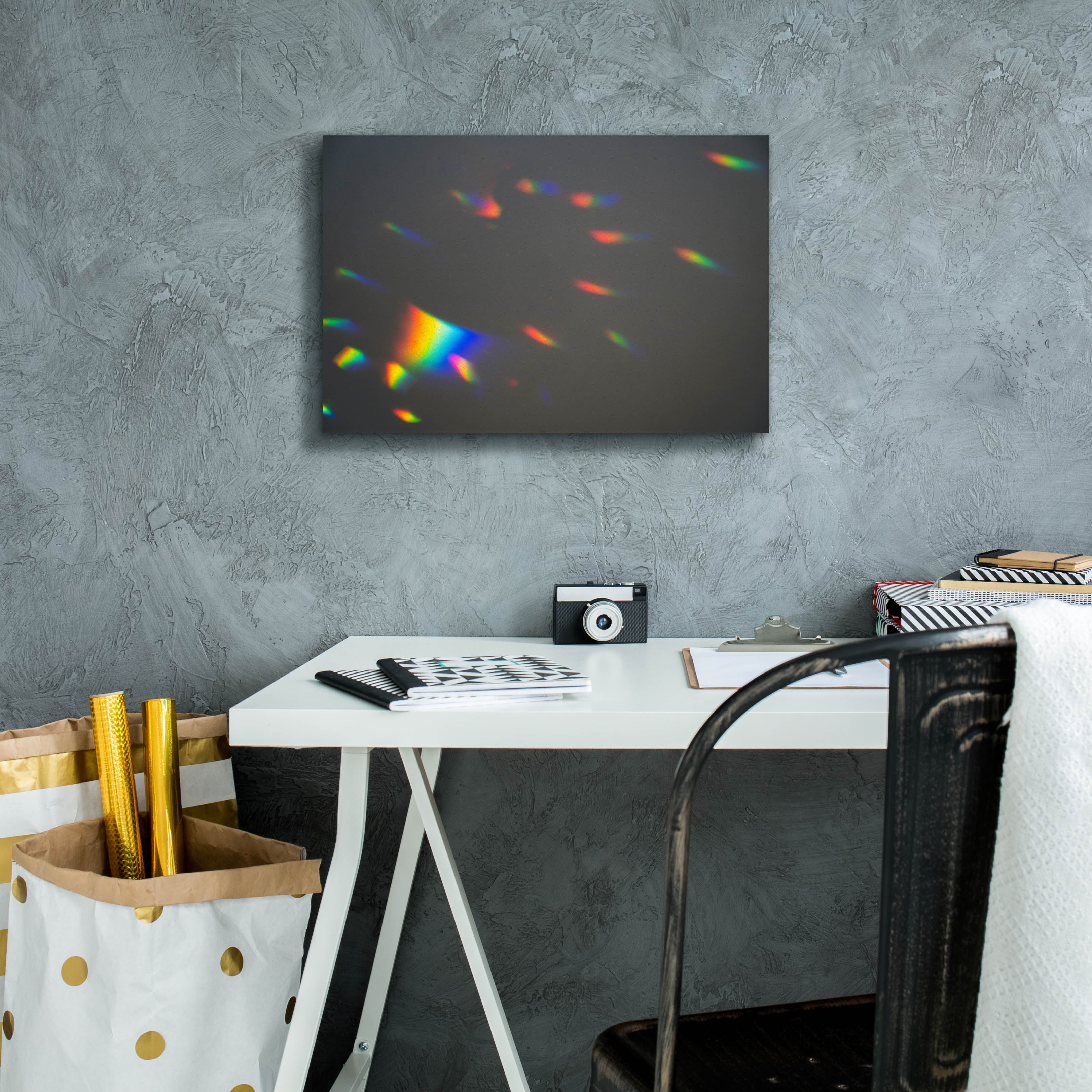 'Prism Rainbow 2' by Epic Portfolio, Canvas Wall Art,18 x 12