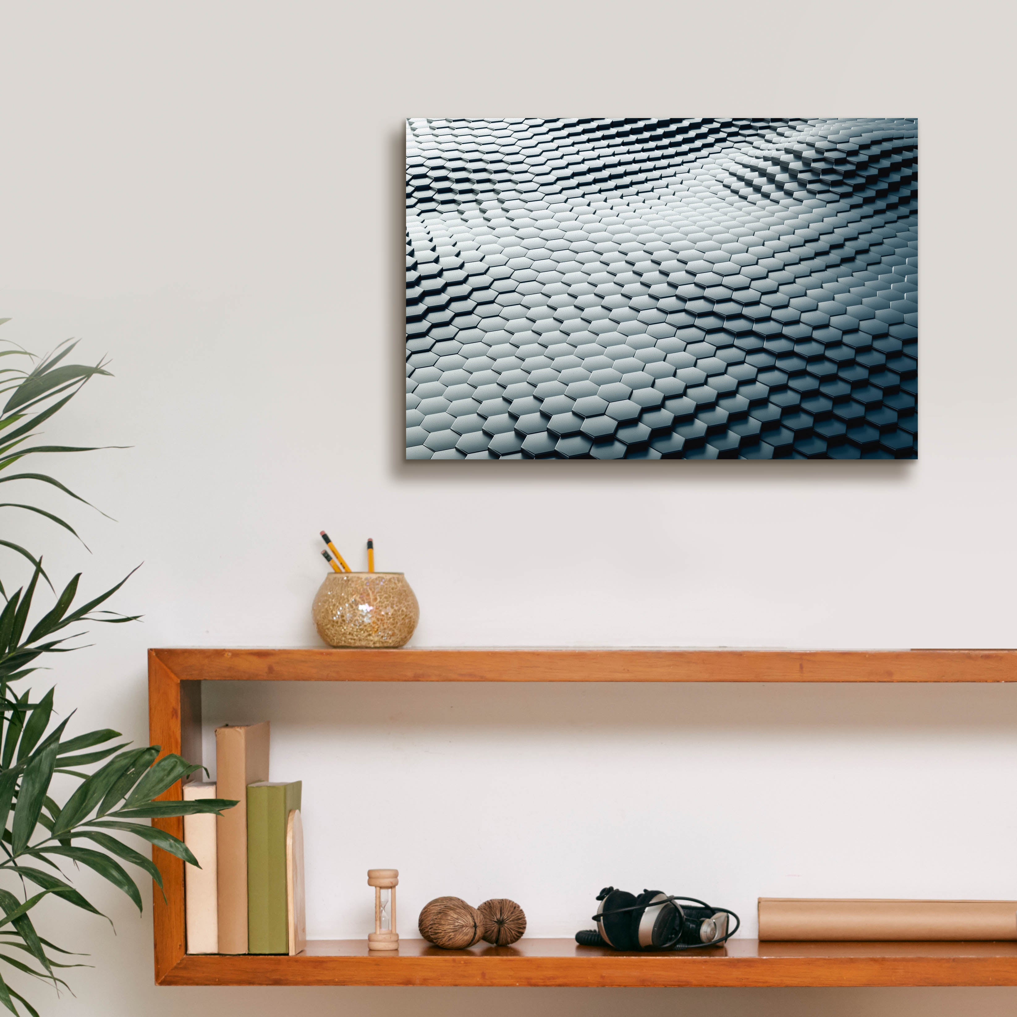 'Platinum Snake' by Epic Portfolio, Canvas Wall Art,18 x 12