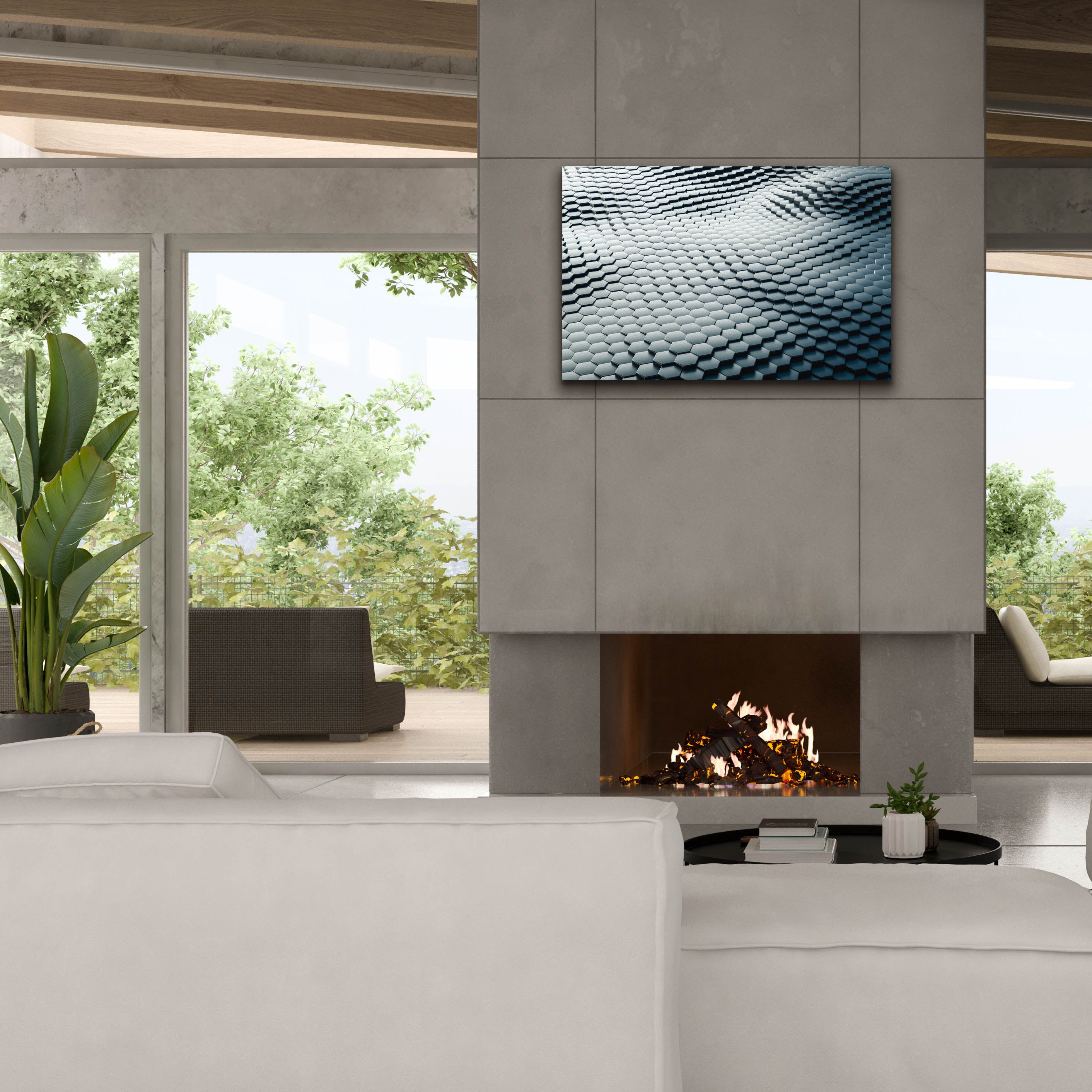'Platinum Snake' by Epic Portfolio, Canvas Wall Art,40 x 26