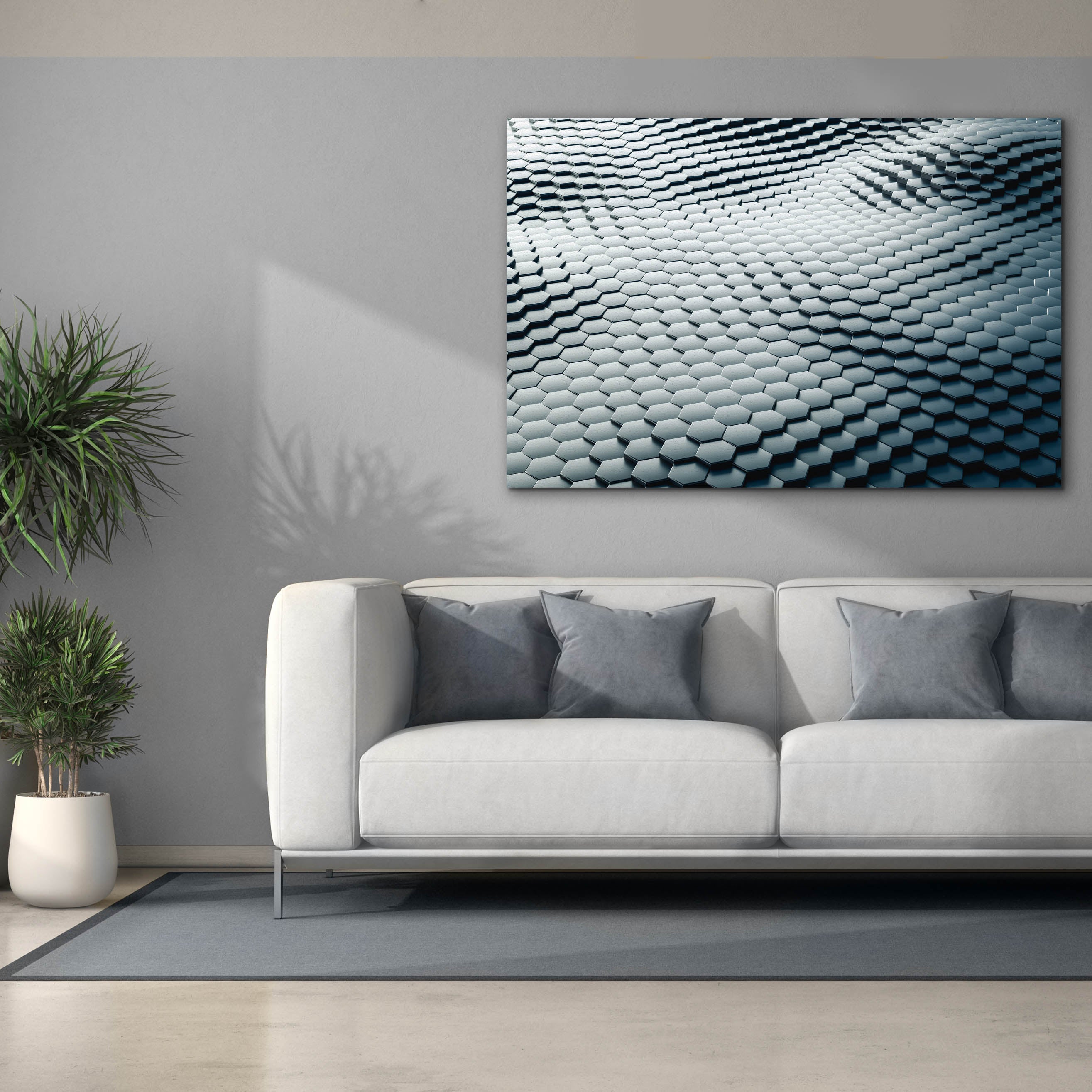 'Platinum Snake' by Epic Portfolio, Canvas Wall Art,60 x 40