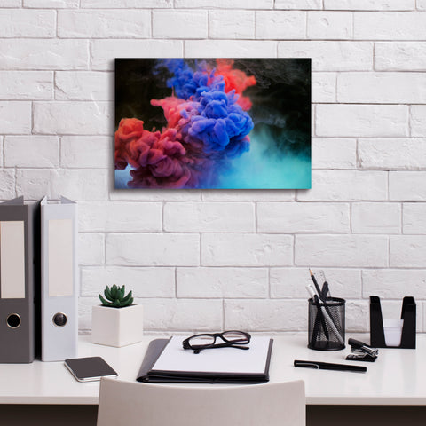Image of 'Pink Smokey Haze' by Epic Portfolio, Canvas Wall Art,18 x 12
