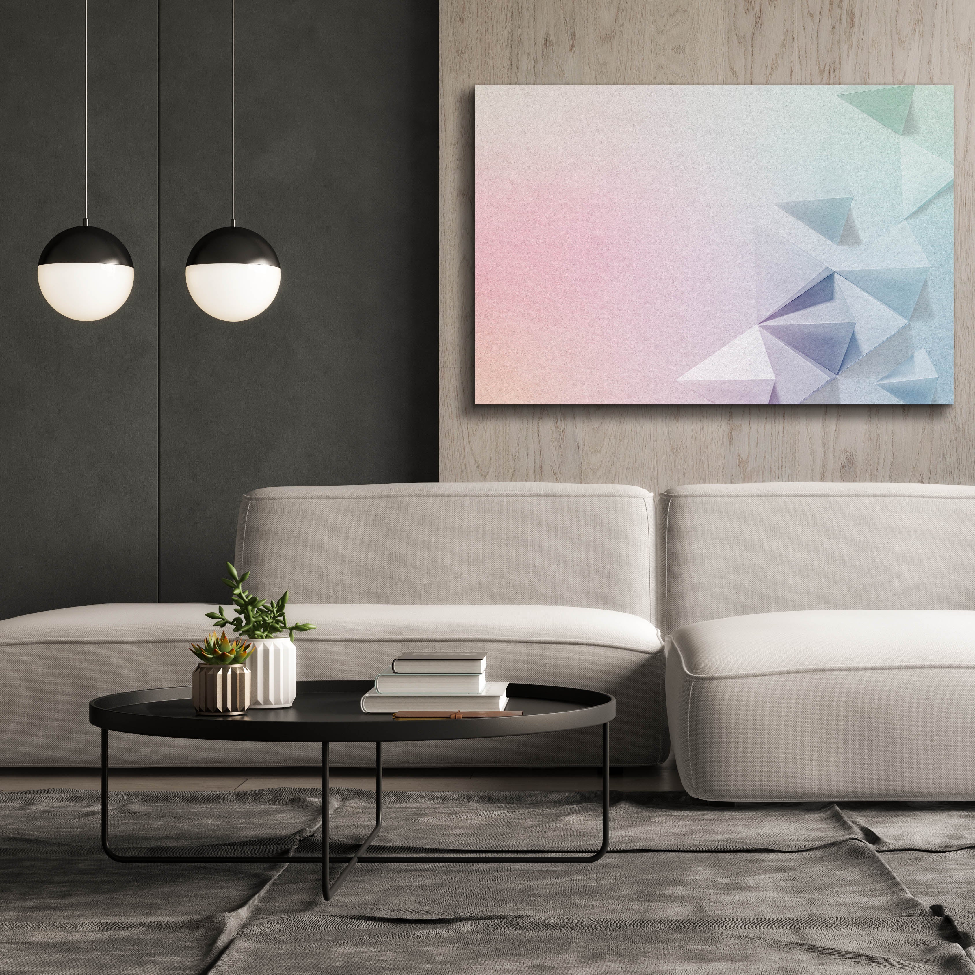 'Pastel Oregome' by Epic Portfolio, Canvas Wall Art,60 x 40