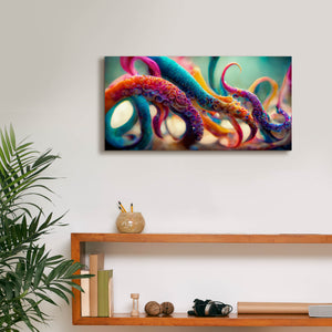 'Painterly Tentacles' by Epic Portfolio, Canvas Wall Art,24 x 12