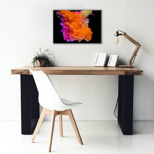 'Orange Burst' by Epic Portfolio, Canvas Wall Art,26 x 18