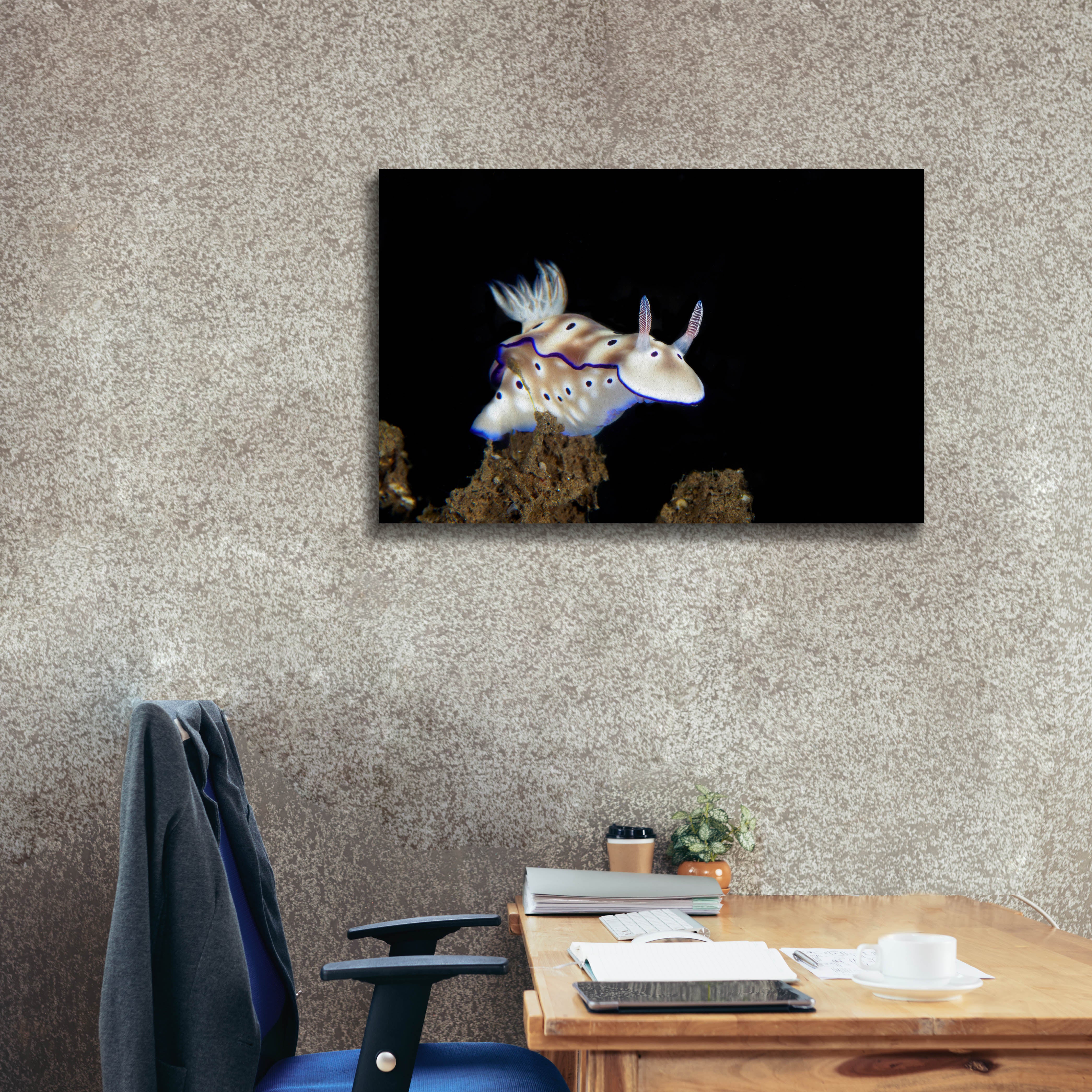 'Nudibranch On Coral Reef' by Epic Portfolio, Canvas Wall Art,40 x 26