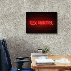 'New Normal In Neon Red' by Epic Portfolio, Canvas Wall Art,26 x 18