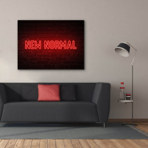 Image of 'New Normal In Neon Red' by Epic Portfolio, Canvas Wall Art,54 x 40